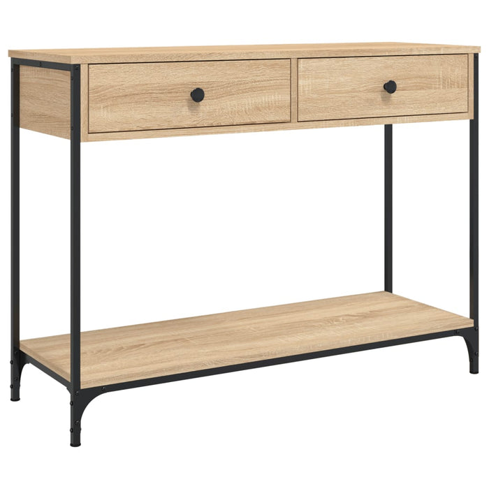 Măsuță consolă, stejar sonoma, 100x34,5x75 cm, lemn prelucrat WALTI