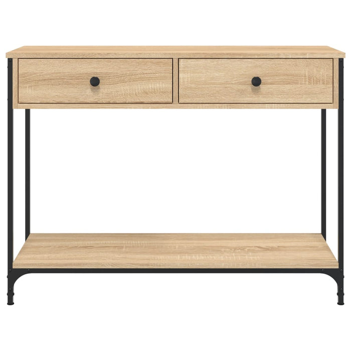 Măsuță consolă, stejar sonoma, 100x34,5x75 cm, lemn prelucrat WALTI