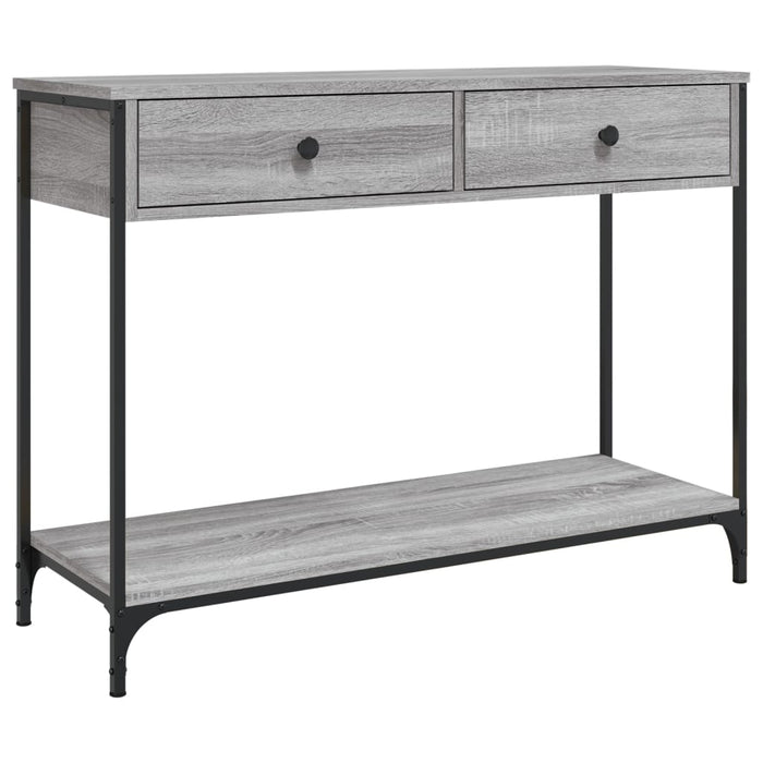 Măsuță consolă, gri sonoma, 100x34,5x75 cm, lemn prelucrat - WALTI WALTI