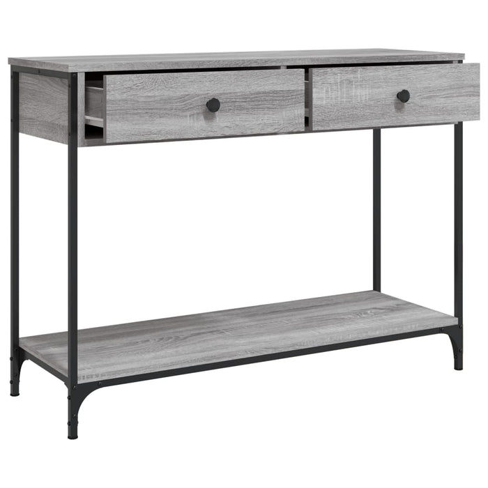 Măsuță consolă, gri sonoma, 100x34,5x75 cm, lemn prelucrat - WALTI WALTI