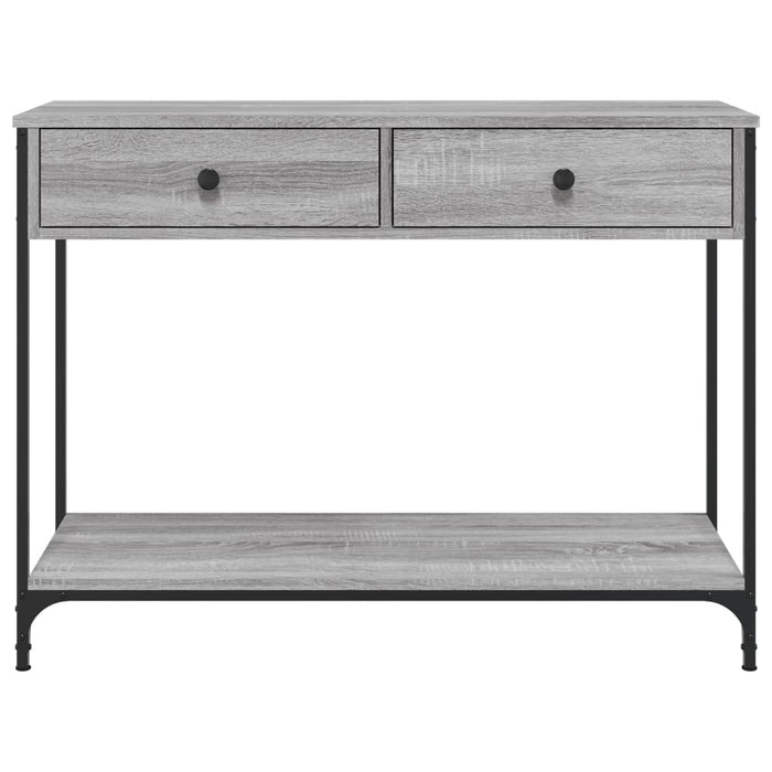 Măsuță consolă, gri sonoma, 100x34,5x75 cm, lemn prelucrat - WALTI WALTI