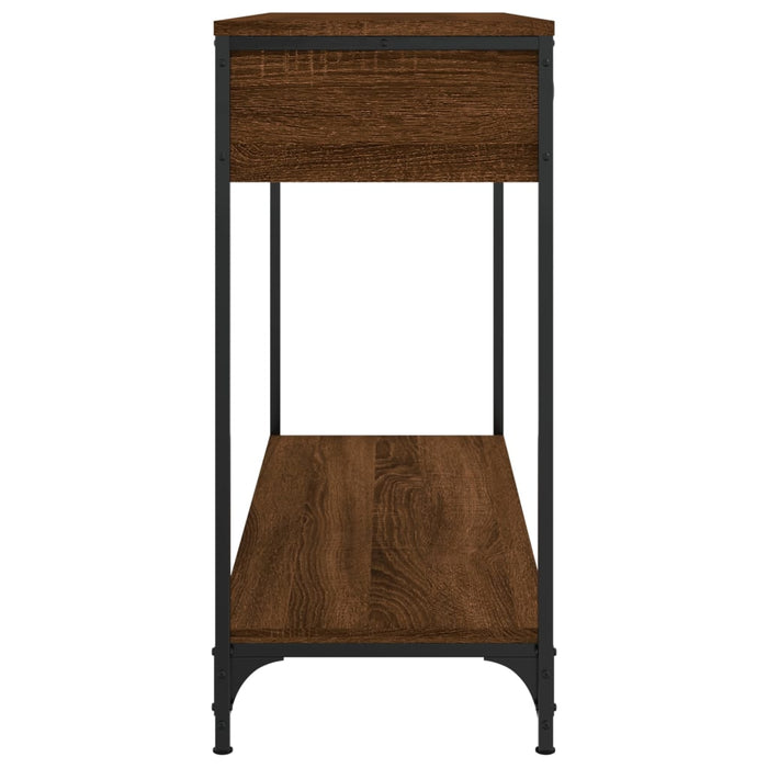 Măsuță consolă, stejar maro, 100x34,5x75 cm, lemn prelucrat WALTI