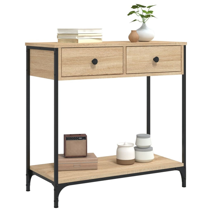 Masă consolă, stejar sonoma, 75x34,5x75 cm, lemn prelucrat - WALTI WALTI