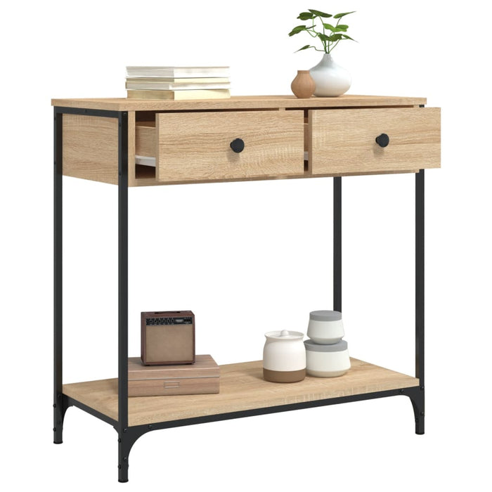 Masă consolă, stejar sonoma, 75x34,5x75 cm, lemn prelucrat - WALTI WALTI