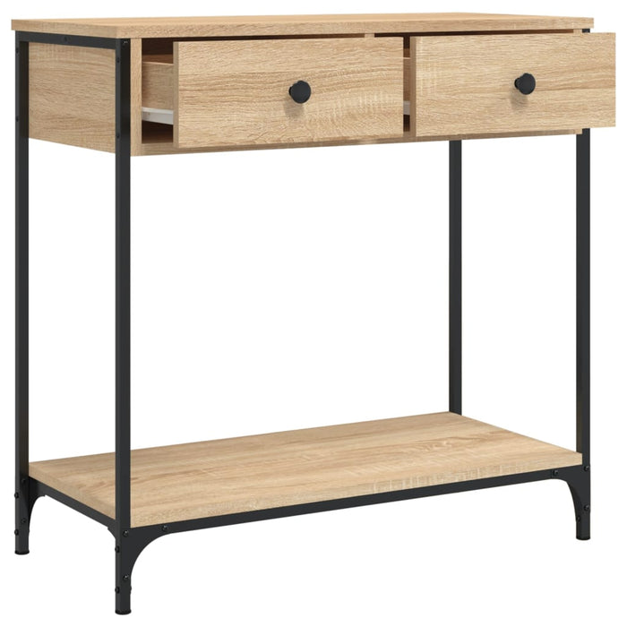 Masă consolă, stejar sonoma, 75x34,5x75 cm, lemn prelucrat - WALTI WALTI
