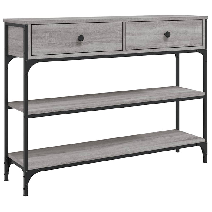 Măsuță consolă, gri sonoma, 100x25x75 cm, lemn prelucrat - WALTI WALTI