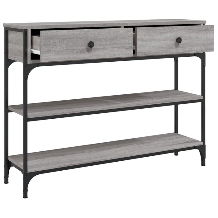 Măsuță consolă, gri sonoma, 100x25x75 cm, lemn prelucrat - WALTI WALTI
