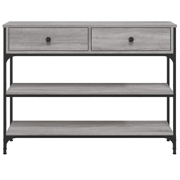 Măsuță consolă, gri sonoma, 100x25x75 cm, lemn prelucrat - WALTI WALTI