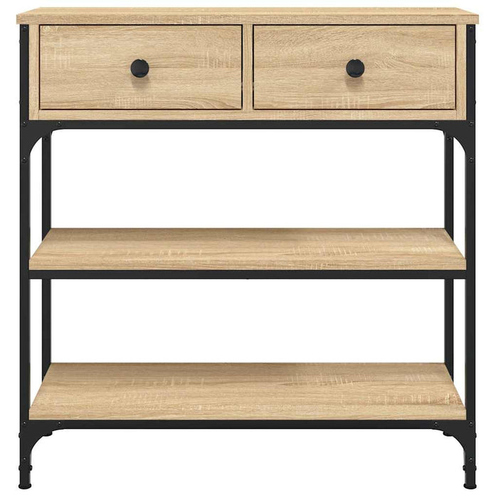 Măsuță consolă, stejar sonoma, 72,5x25x75 cm, lemn prelucrat - WALTI WALTI