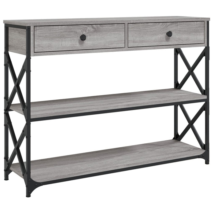 Măsuță consolă, gri sonoma, 100x28x75 cm, lemn prelucrat - WALTI WALTI