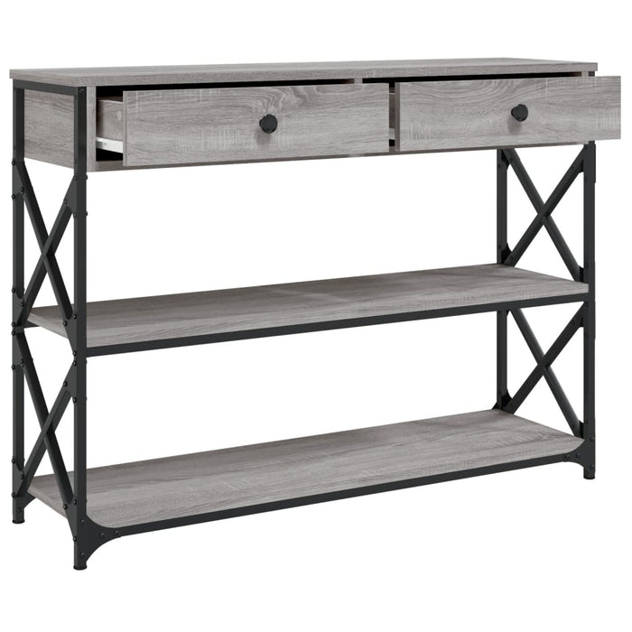 Măsuță consolă, gri sonoma, 100x28x75 cm, lemn prelucrat - WALTI WALTI
