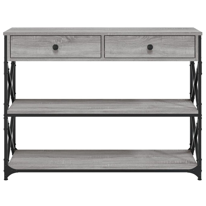 Măsuță consolă, gri sonoma, 100x28x75 cm, lemn prelucrat - WALTI WALTI