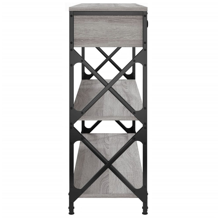 Măsuță consolă, gri sonoma, 100x28x75 cm, lemn prelucrat - WALTI WALTI