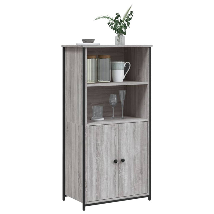 Dulap înalt, gri sonoma, 62x36x121,5 cm, lemn compozit - WALTI WALTI
