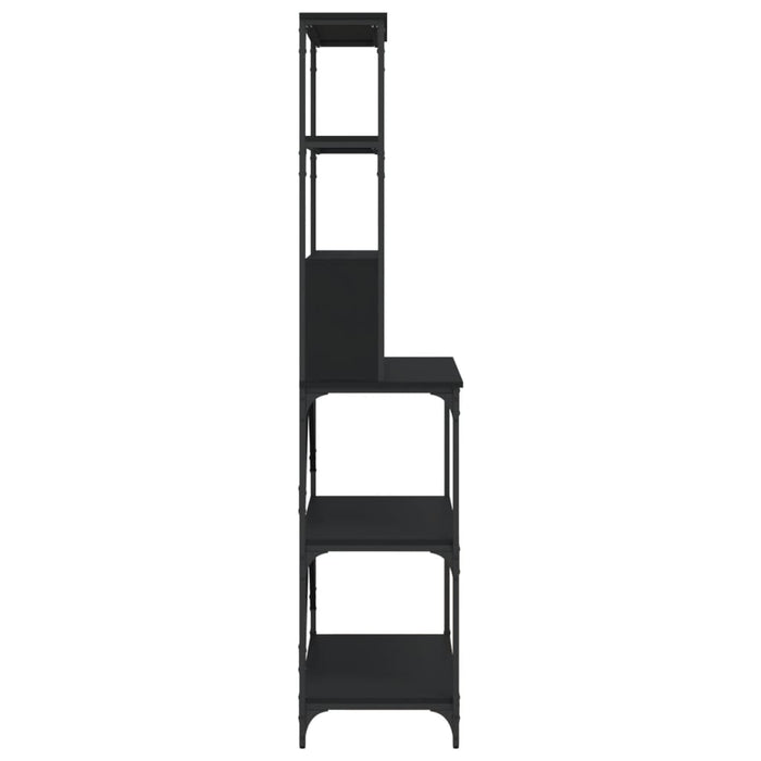 Raft brutărie cu 6 niveluri, negru, 90x40x180 cm lemn prelucrat WALTI