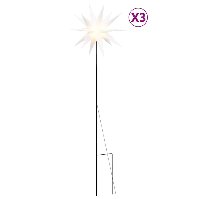 Lumini de Crăciun cu vârfuri LED 3 buc. alb 35 cm pliabil - WALTI WALTI
