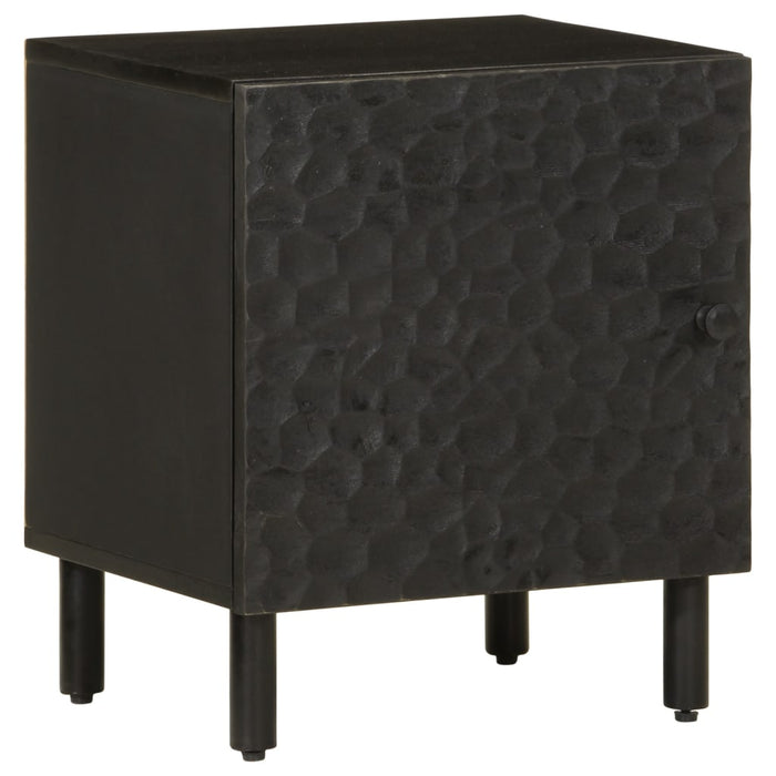 Noptiere, 2 buc., negru, 40x33x46 cm, lemn masiv de mango WALTI