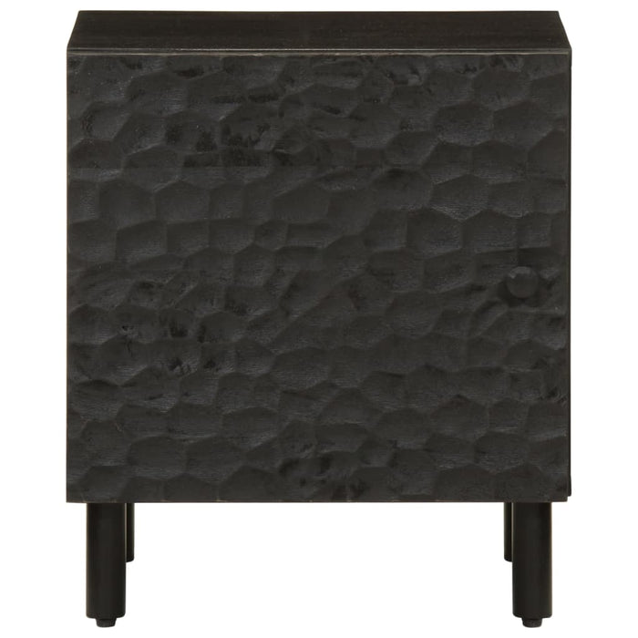 Noptiere, 2 buc., negru, 40x33x46 cm, lemn masiv de mango WALTI