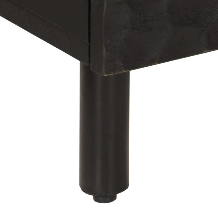 Noptiere, 2 buc., negru, 40x33x46 cm, lemn masiv de mango WALTI