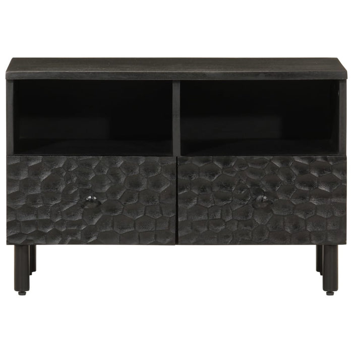 Comodă TV, negru, 70x33x46 cm, lemn masiv de mango - WALTI WALTI