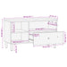 Dulap TV, negru, 80x33x46 cm, lemn masiv de mango - WALTI WALTI