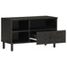 Dulap TV, negru, 80x33x46 cm, lemn masiv de mango - WALTI WALTI