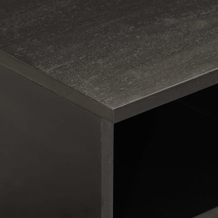 Dulap TV, negru, 80x33x46 cm, lemn masiv de mango - WALTI WALTI