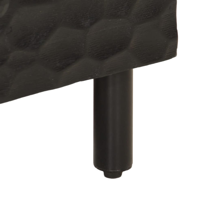 Dulap TV, negru, 80x33x46 cm, lemn masiv de mango - WALTI WALTI