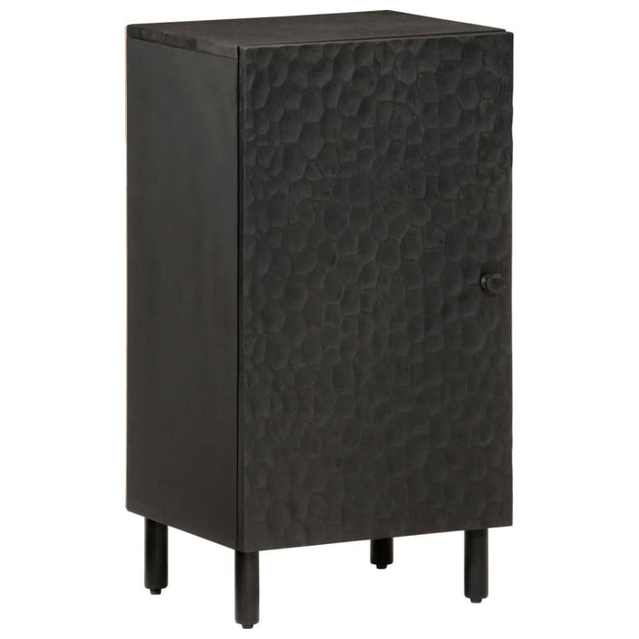 Dulap lateral, negru, 40x33x75 cm, lemn masiv de mango WALTI