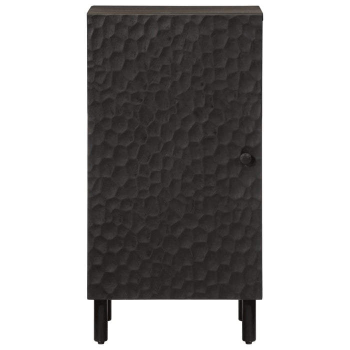 Dulap lateral, negru, 40x33x75 cm, lemn masiv de mango WALTI