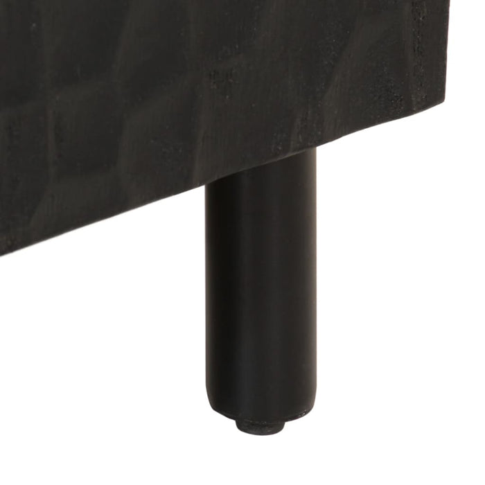Dulap lateral, negru, 40x33x75 cm, lemn masiv de mango WALTI
