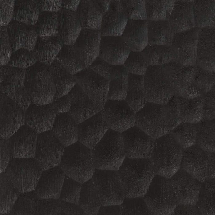 Dulap lateral, negru, 80x33x75 cm, lemn masiv de mango WALTI
