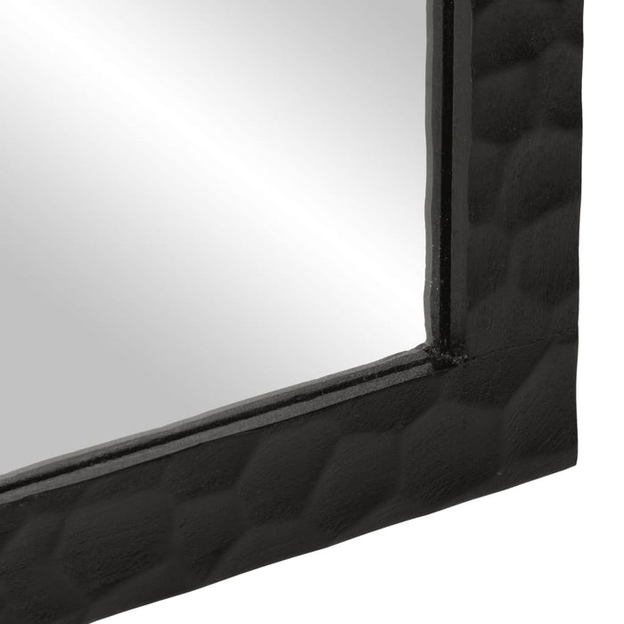 Oglindă de baie negru 50x70x2,5cm lemn masiv de mango și sticlă - WALTI WALTI