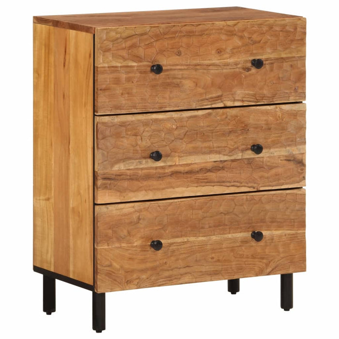 Dulap lateral, 60x33x75 cm, lemn masiv de acacia WALTI