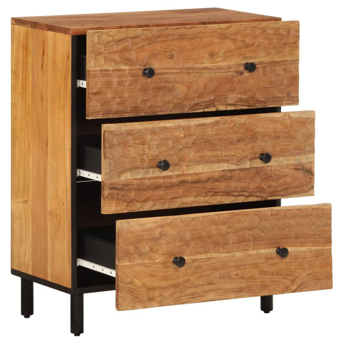 Dulap lateral, 60x33x75 cm, lemn masiv de acacia WALTI