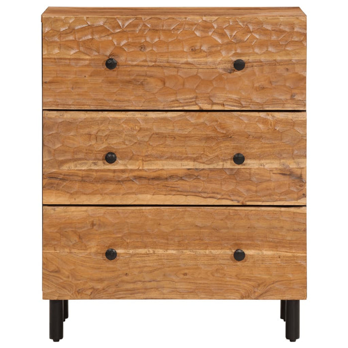 Dulap lateral, 60x33x75 cm, lemn masiv de acacia WALTI