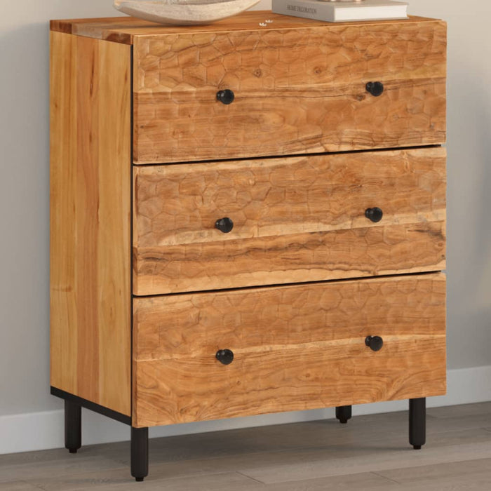 Dulap lateral, 60x33x75 cm, lemn masiv de acacia WALTI
