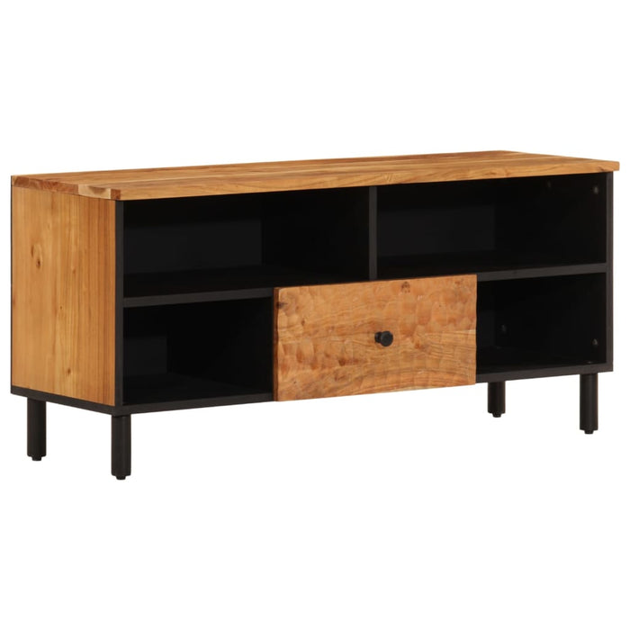 Dulap TV, 100x33x46 cm, lemn masiv de acacia - WALTI WALTI