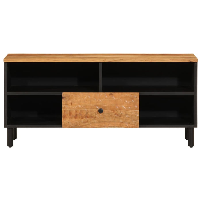 Dulap TV, 100x33x46 cm, lemn masiv de acacia - WALTI WALTI