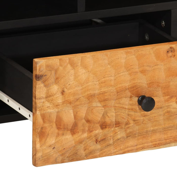 Dulap TV, 100x33x46 cm, lemn masiv de acacia - WALTI WALTI