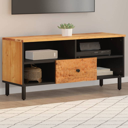 Dulap TV, 100x33x46 cm, lemn masiv de acacia - WALTI WALTI