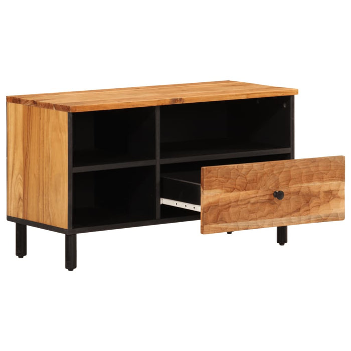 Dulap TV, 80x33x46 cm, lemn masiv de acacia - WALTI WALTI