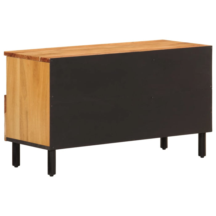 Dulap TV, 80x33x46 cm, lemn masiv de acacia - WALTI WALTI