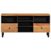 Dulap TV, 100x33x46 cm, lemn masiv de acacia - WALTI WALTI