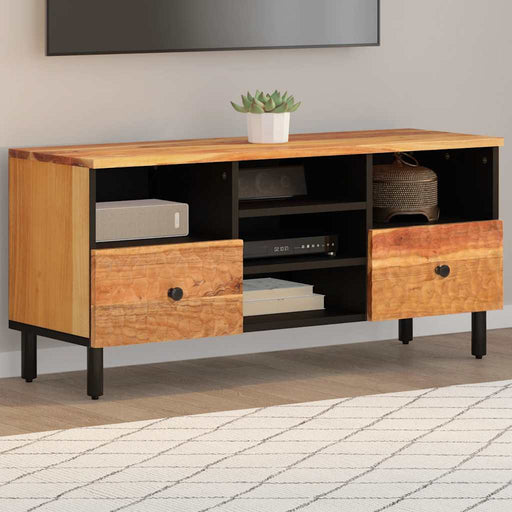 Dulap TV, 100x33x46 cm, lemn masiv de acacia - WALTI WALTI