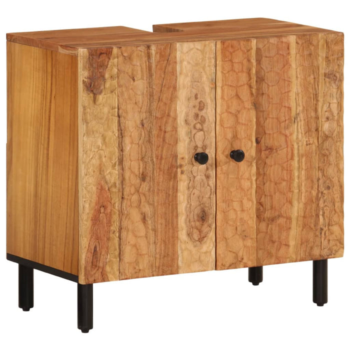 Dulap pentru chiuveta de baie, 62x33x58cm, lemn masiv de acacia WALTI