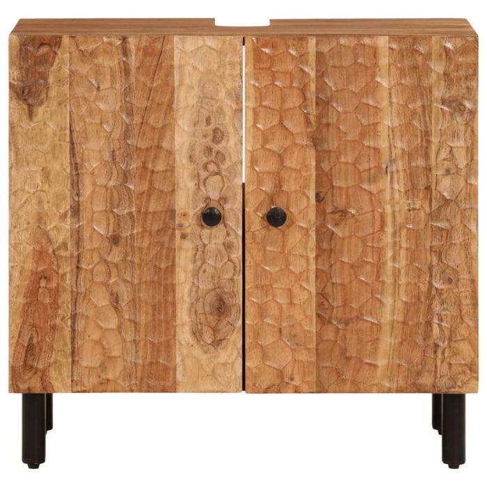 Dulap pentru chiuveta de baie, 62x33x58cm, lemn masiv de acacia WALTI