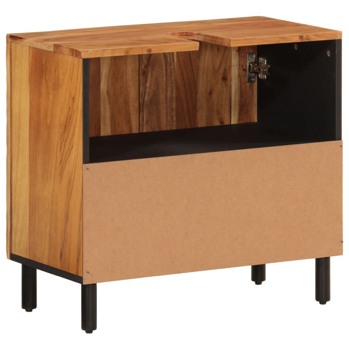 Dulap pentru chiuveta de baie, 62x33x58cm, lemn masiv de acacia WALTI
