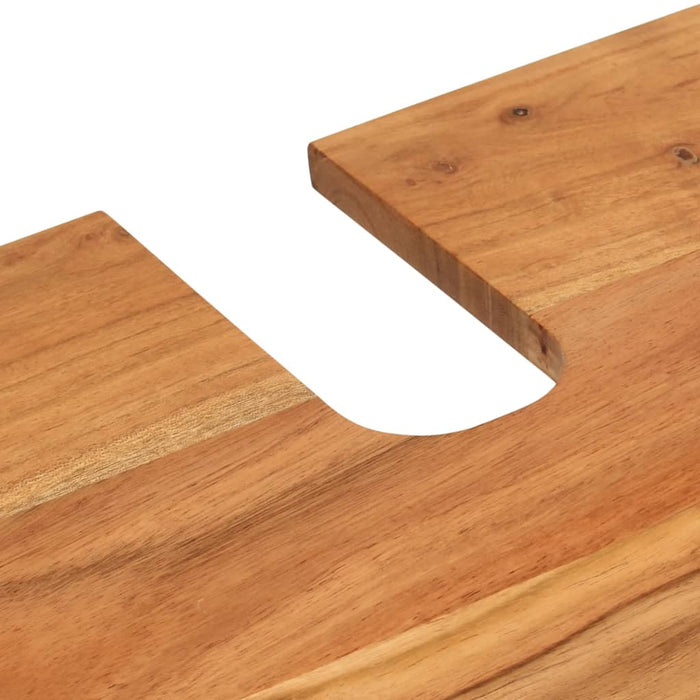 Dulap pentru chiuveta de baie, 62x33x58cm, lemn masiv de acacia WALTI