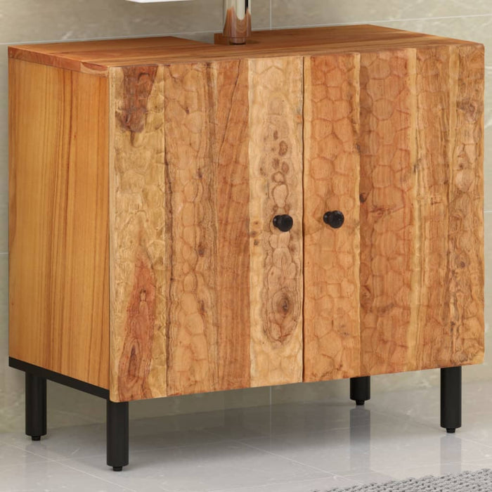Dulap pentru chiuveta de baie, 62x33x58cm, lemn masiv de acacia WALTI